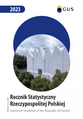 Grafika ozdobna okładki raportu "Rocznik Statystyczny Rzeczypospolitej Polskiej"