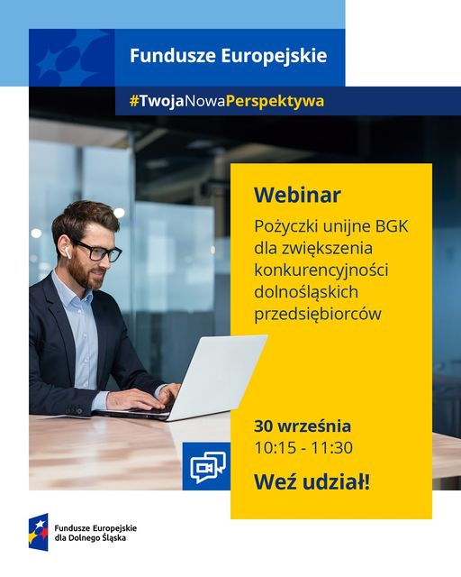 plakat z nazwą webinarium